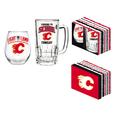 Ensemble-cadeau NHL Team Pint Glass and Wine