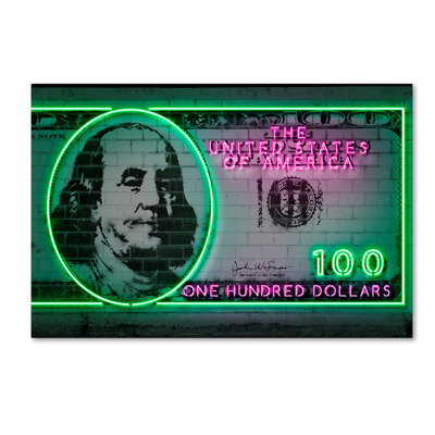 Magar '100 Dollars' Graphic Art Print on Wrapped Canvas