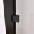 36'' W x 72'' H Frameless Hinged Shower Door with Clear Glass in Matte Black Finish