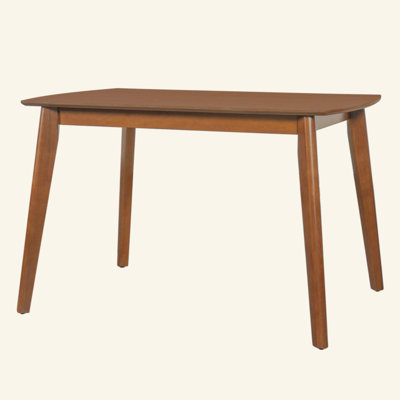 Mid Century Modern Dining Table, Kitchen & Dining Room Table for 4, Minimalist Table for Dining Room, Rectangular Dinette Table, Easy Assembly