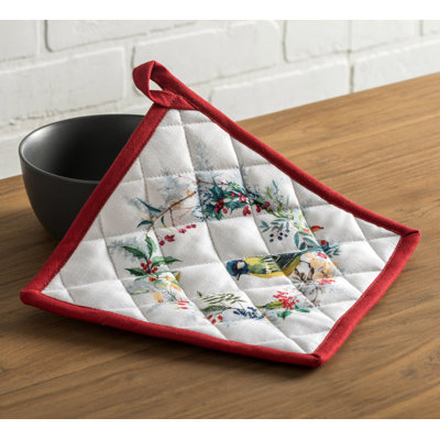 Gant de cuisine + manique 100 % coton Maison d'Hermine Morzine - 7,5 po x 13 po et 8 po x 8 po