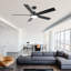 Ventilateur de plafond Katlain avec lumières DEL
