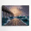 Art mural en métal noir Coastal Pier-471138415