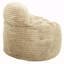 Convertible Memory Foam Bean Bag Chair, 2-In-1 Sofa Chair, Beige