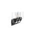 Ensemble de meuble-lavabo noir mat à trois lumières Reines-127379887-133331486