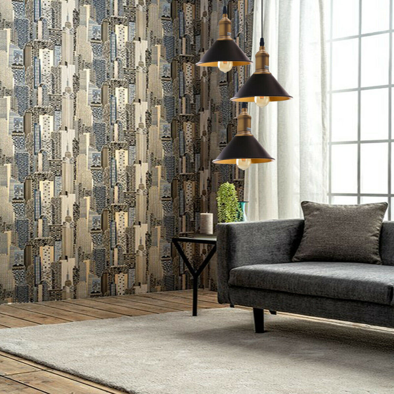 Rockingham 3 - Light Black Cluster Pendant