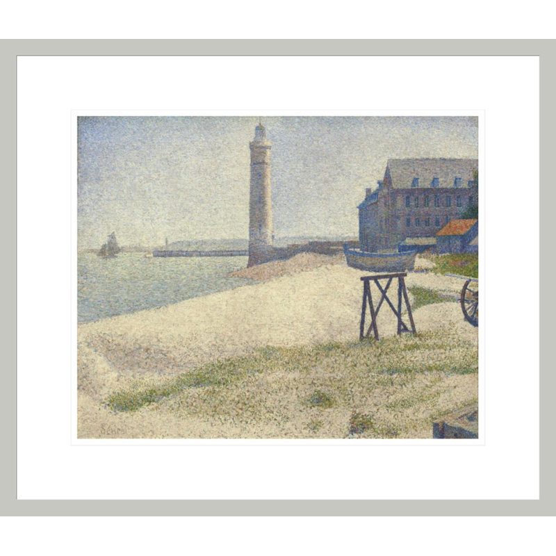 Le phare à Honfleur par Georges Seurat, impression giclée sur cadre, 17.75" H x 20.67" W