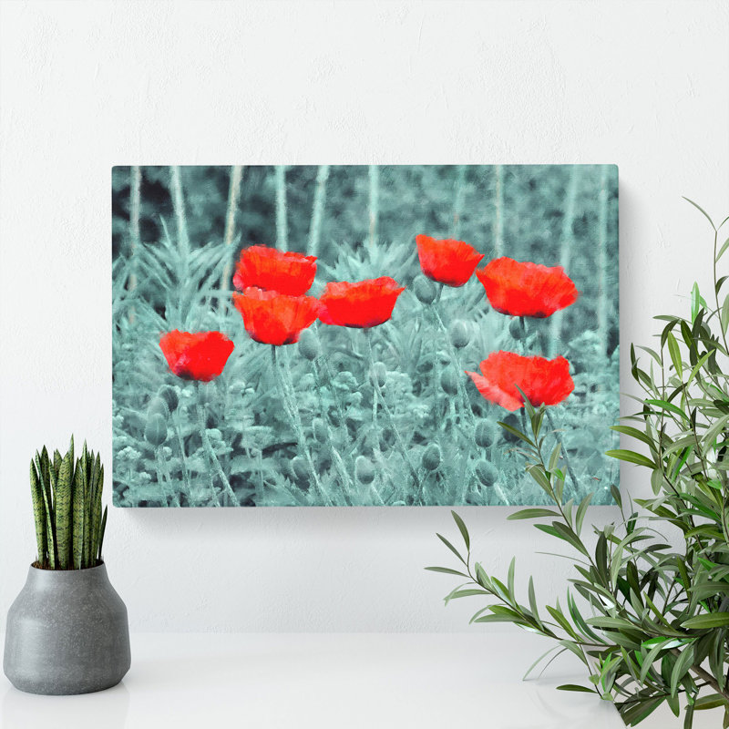 Field Of Poppies Vol.4 - Wrapped Canvas, 40cm H x 60cm W x 3cm D