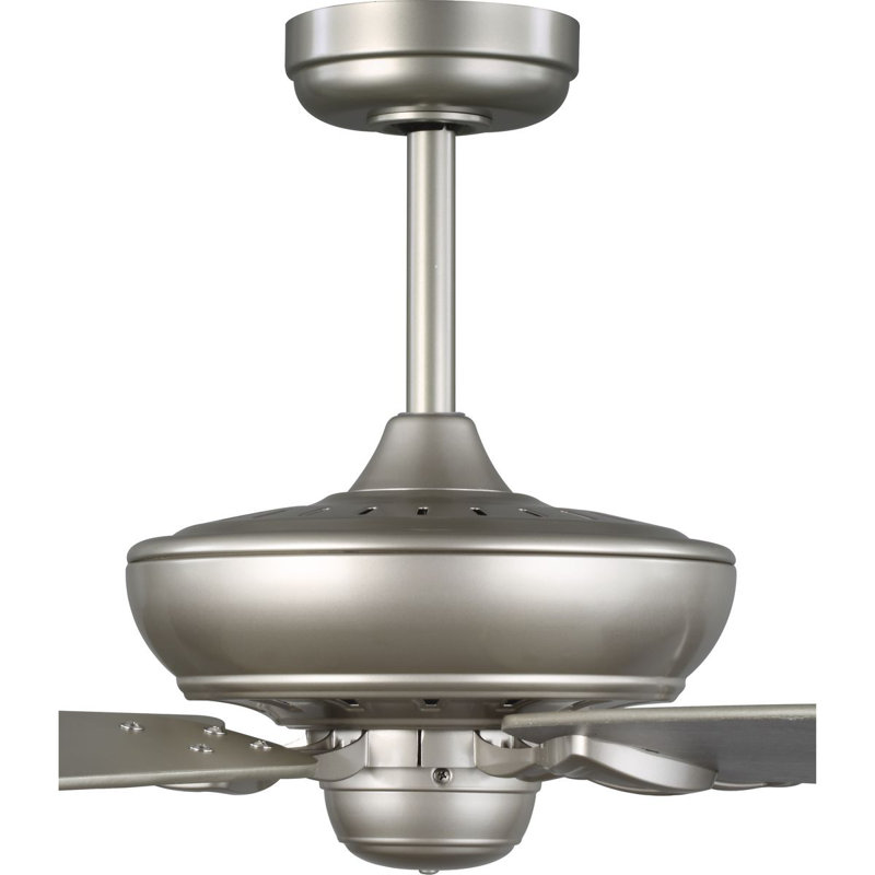 Ventilateur de plafond standard à 5 pales 72 pouces avec télécommande Oreilly, Nickel peint