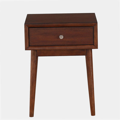 Modern style 1-drawer coffee table, coffee-colored baked varnish, living room furniture, fashionable coffee table