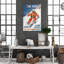 «Skiing Boy - The Pain Wonnt Last Forever But The Memories Will», reproduction d'art graphique sur toile tendue 1 pièce-749472834