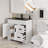 36" Single Bathroom Vanity With Black Sink Top, Faucet And Drain, Hand Painted