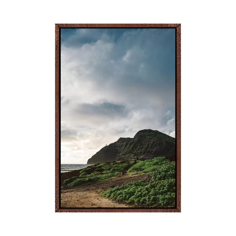 Makapu'u Point Lighthouse by Bethany Young - Print on Canvas, Classic Brown Wood Framed, 66.04cm H x 45.72cm W x 3.81cm D