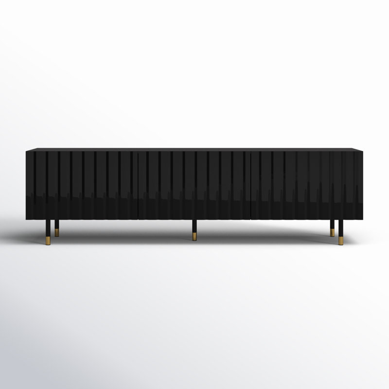 Meuble télé 70,9 po Watford, Noir