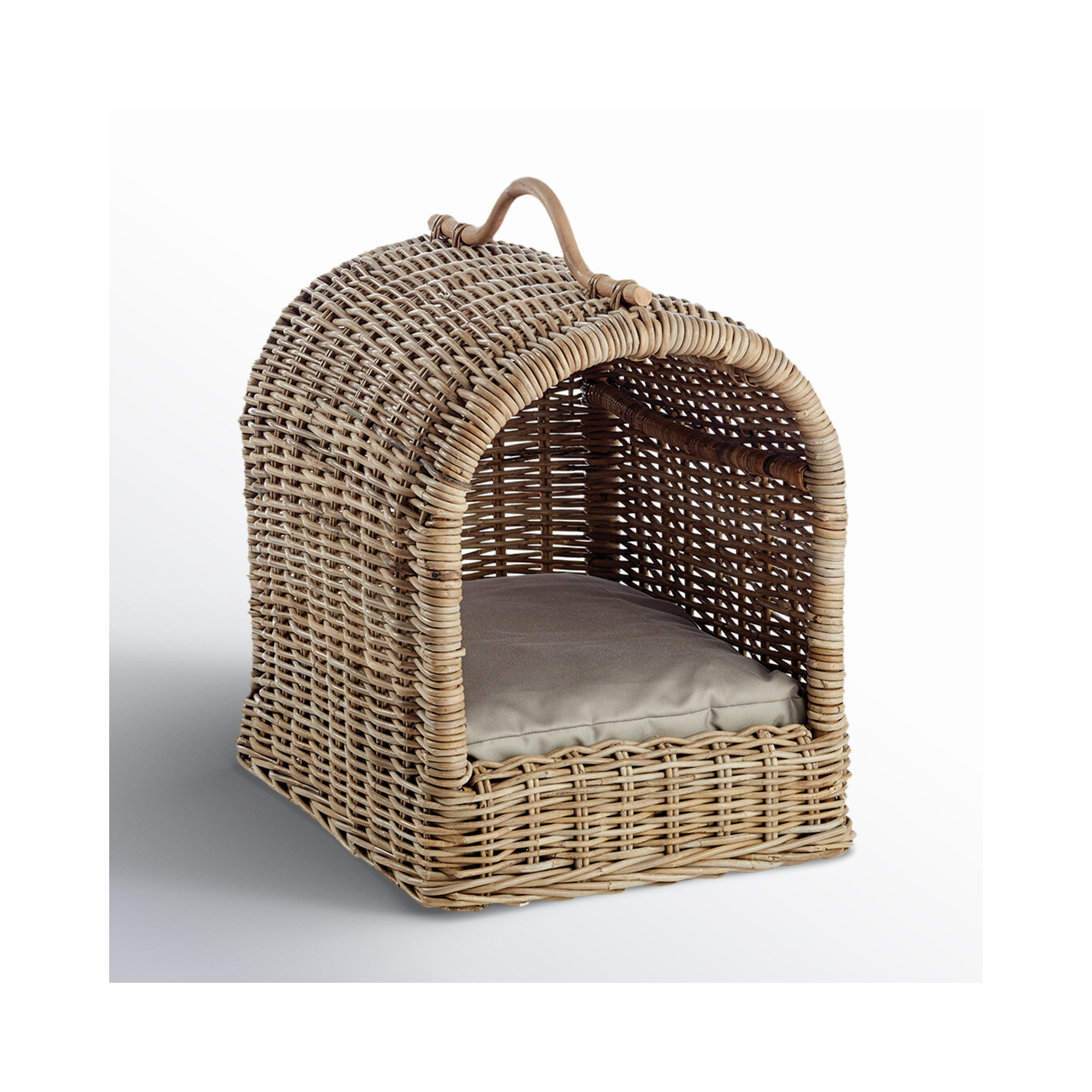 Brody Cotton Pet Bed, 23.5" H x 15.5" W x 19" D