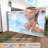Retractable Side Awning, 71" In Height 138" Depth, Gray, American Style, , Semi-Transparent Mesh, For Sun And Blocking 71"X138" Manual With Printing, Upf50+, Ideal Balcony Outdoor Privacy