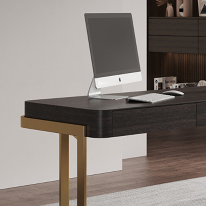Bureau d'ordinateur Helsel, H 29,52 po x l 62,99 po x P 23,62 po