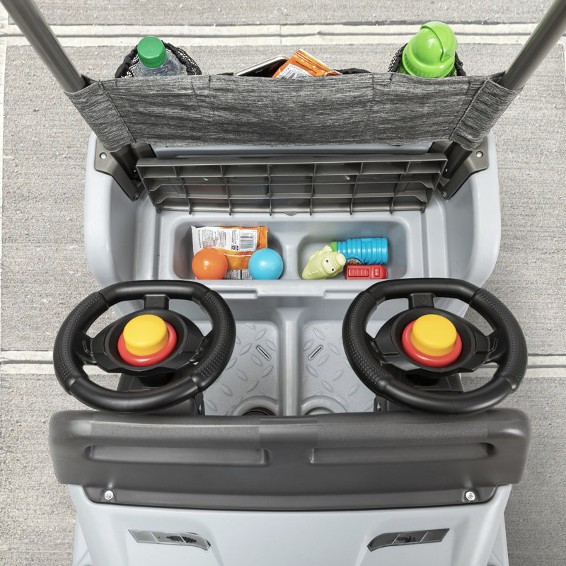 Step2 Side-by-Side Gray Push Around SUV All-Terrain Push Ride On Toy