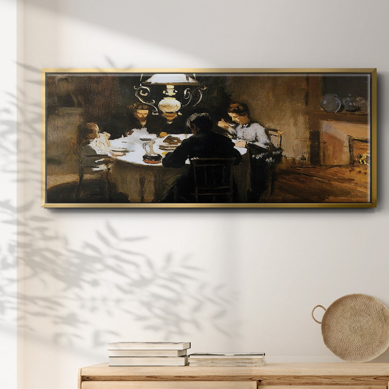 The Dinner, 1868- Framed Canvas
