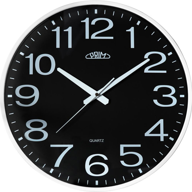 Aliya Wall Clock, White/Black