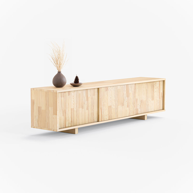 Solid Wood Tv Stand, 18”H x 14”L x 59”W