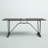 Bertolde Rectangular Metal Outdoor Dining Table With Umbrella Hole , 74.8'' in. W 35.5'' in. D