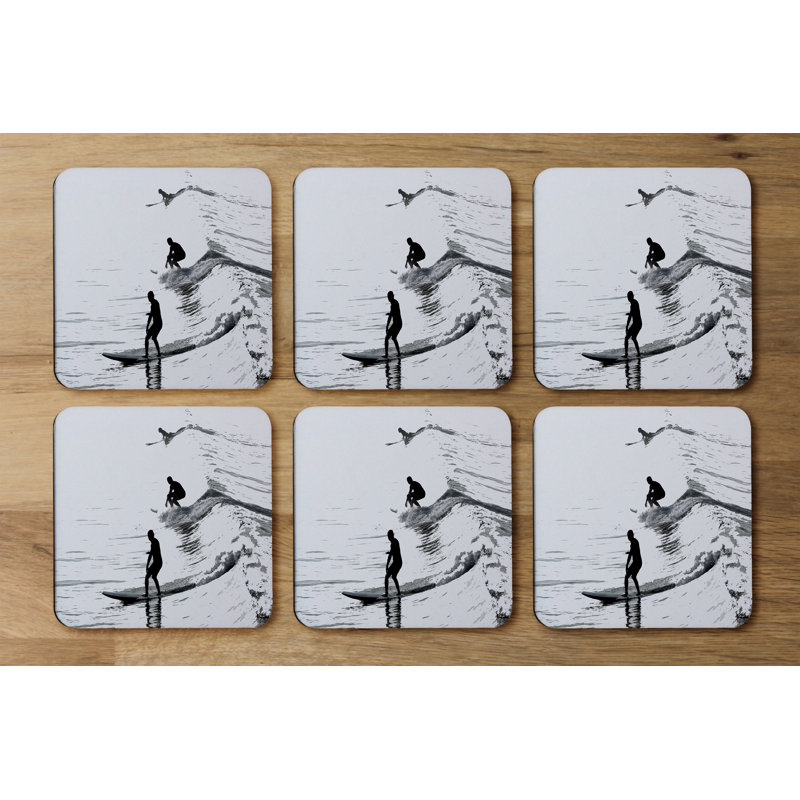 Square 6 Piece Coaster Set