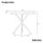 Practical Square Household Dining Table, Modern Design Space Saving Multi-Use Table-733280111