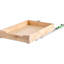 Tablette coulissante à fermeture en douceur pour organisateur d'armoire, l 17 po x P 21 po, bois, capacité de charge élevée et multiples tailles, tiroir en bois massif P 21 po, rails en métal, assemblage facile