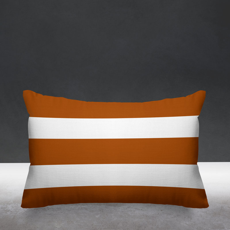 Coussin décoratif intérieur / extérieur Kyson, Orange brûlé