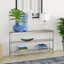 Alexis 135.3cm Glass Top Console Table-93688988-93746032