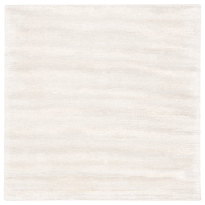 Lutalo Hand Tufted Viscose/Wool Pile Solid Colour Rug in Beige