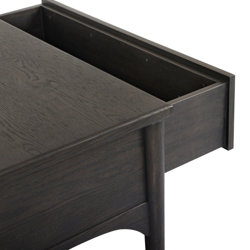 Lizzy 1 - Drawer Nightstand, Smoked Black Oak