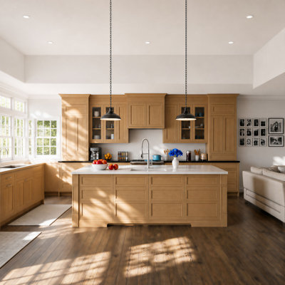 CASAINC Ready-to-Assemble W30"x H12"x D13.5" Kitchen Wall Cabinet
