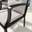 Chaise de salle à manger en aluminium avec coussin (ensemble de 4)