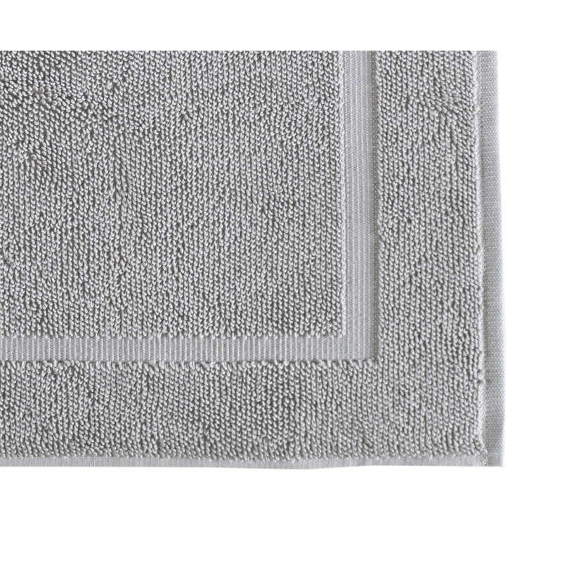 Tapis de bain de couleur unie Lerins, Ciment