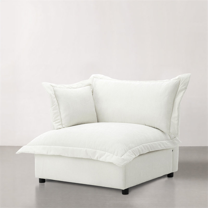Upholstered Armchair, Beige