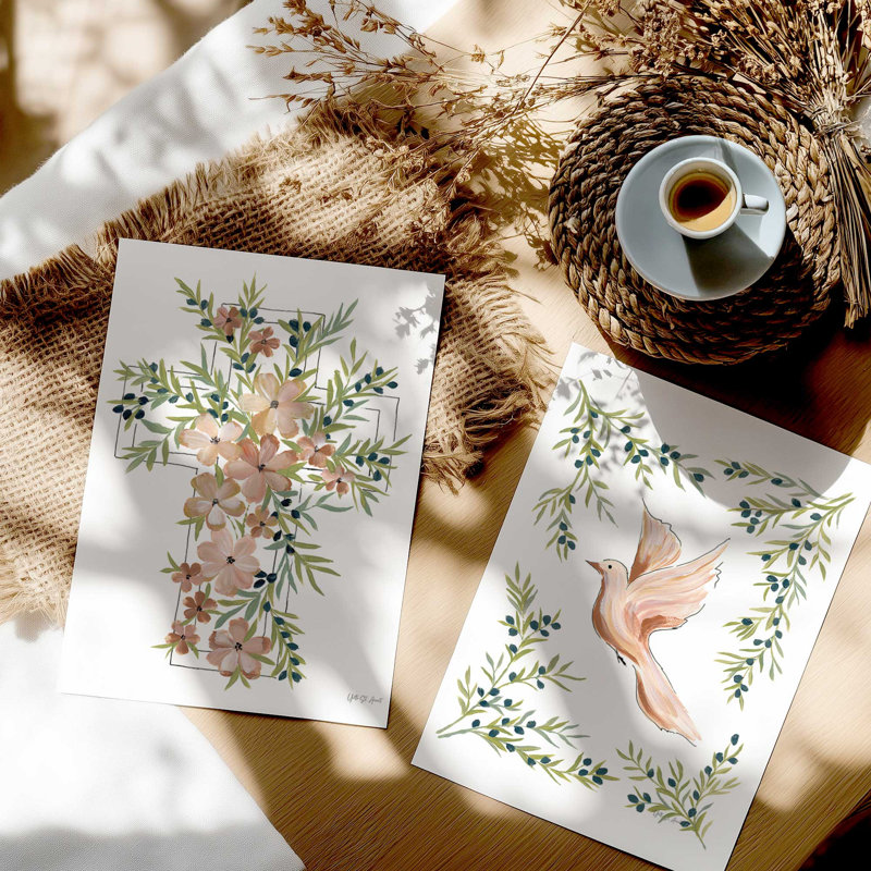 Ensemble de 2 reproductions Grace in Bloom, 20 po x 16 po, Sans cadre