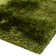 Plush Deep Pile Shaggy Green Rug