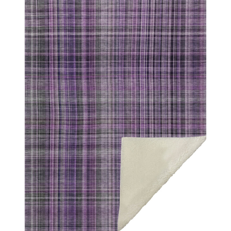 Jeté en sherpa Addison, Mauve