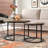 Treble Set of 2 Round Metal Nesting Coffee Tables | Stackable Space-Saving Design for Living Room & Small Spaces-754726717