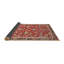 Tapis traditionnel rouge / noir Glenavy-502224882