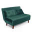 2 Seater Velvet Sofa Bed-1915244037