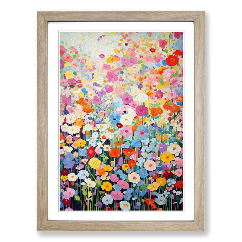 Single Picture Frame Print on Wood, Oak Framed, 64cm H x 46cm W