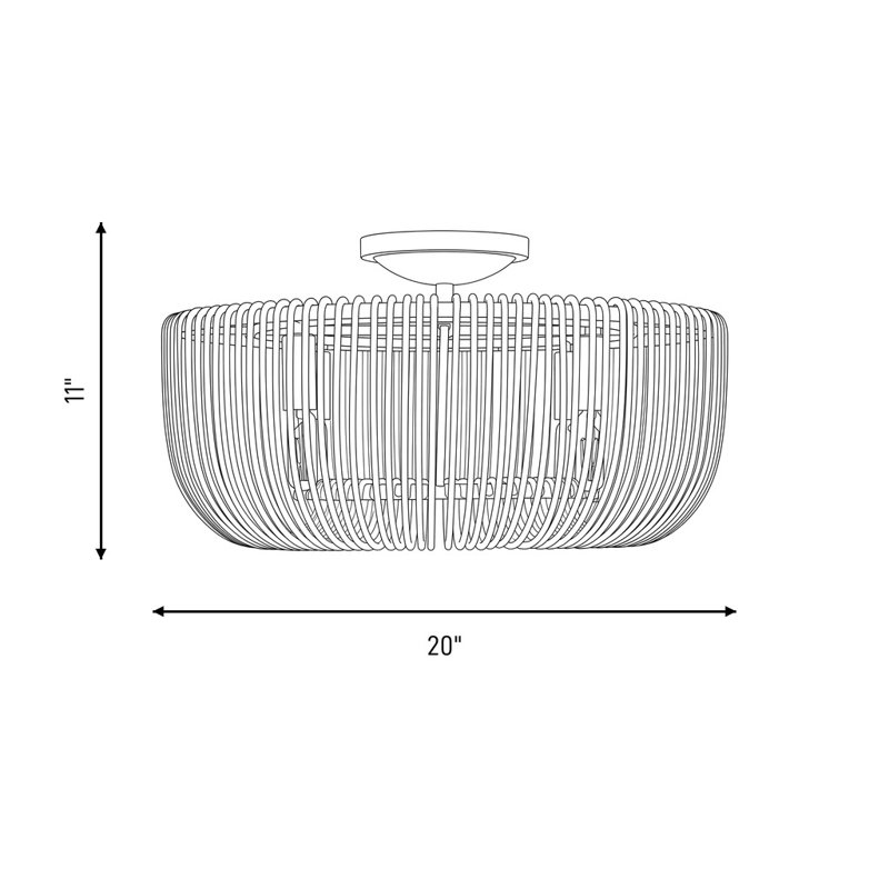 Dartmore 4 - Light Flush Mount