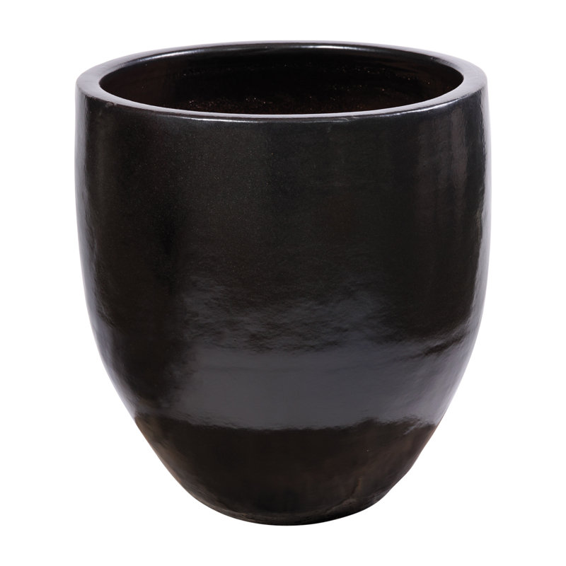 Ceramics Handmade Ceramic Planter, Iron Semi-Gloss