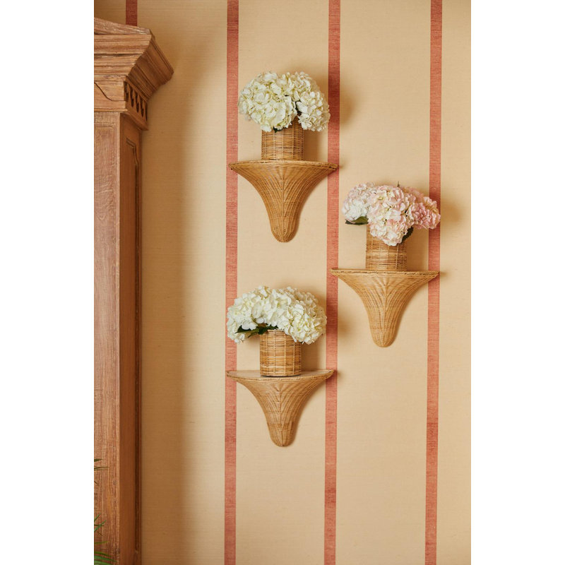 Amanda Lindroth Baytree Wicker Bracket, Cream/White