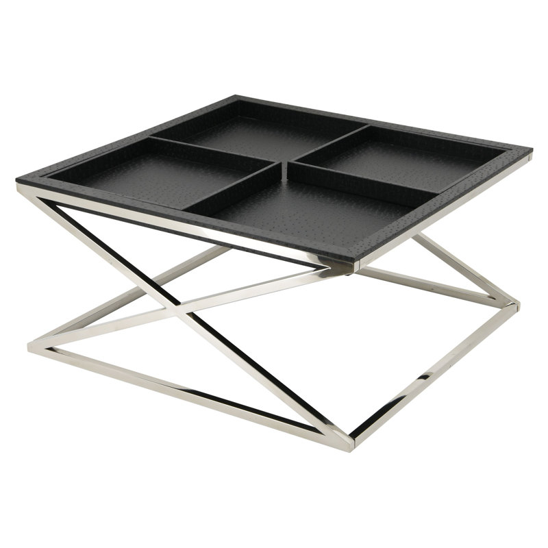 Table basse avec dessus de plateau