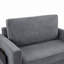 Canapé-lit avec matelas pliable, causeuse avec table d'appoint pliable et deux ports USB pour appartement, salon-10922834