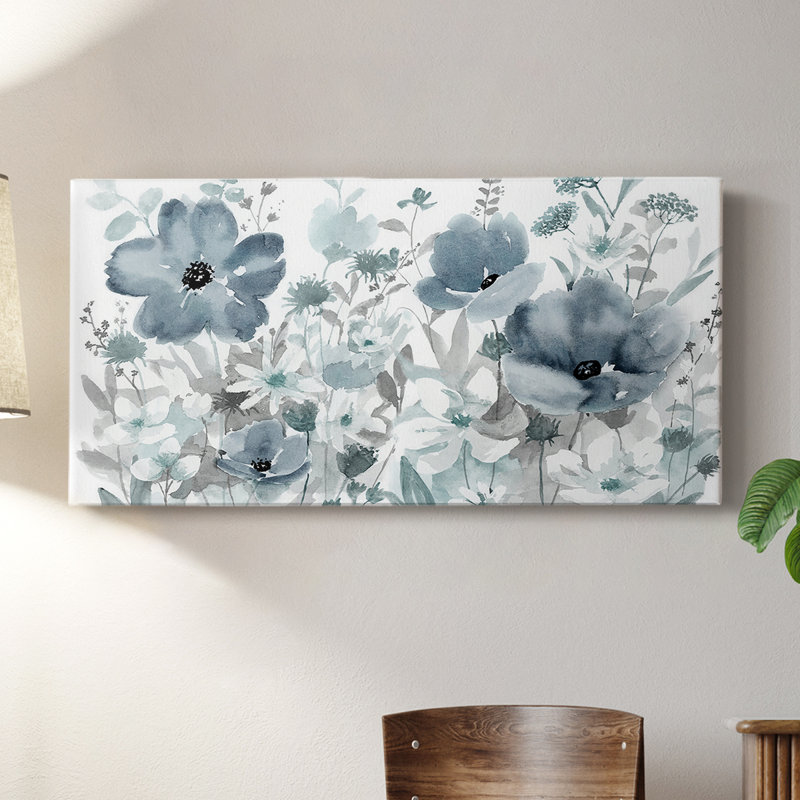 Nature bleue - Toile tendue avec châssis - Prêt à accrocher, H 20 po x l 40 po